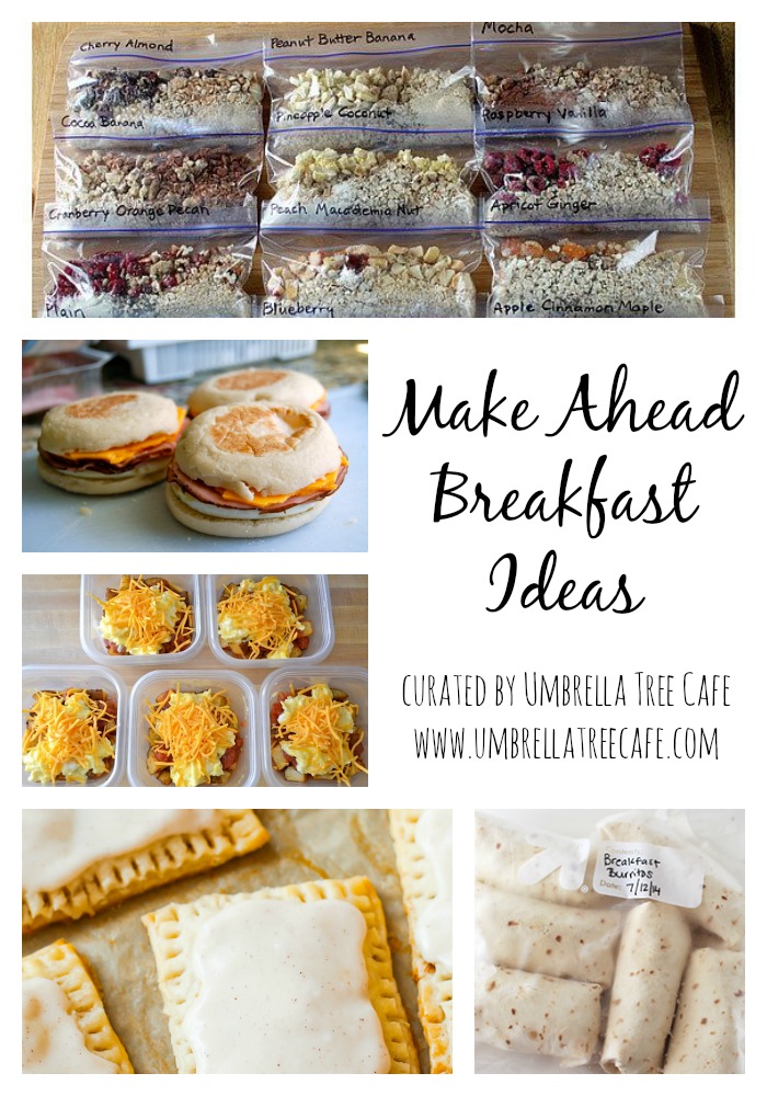 Make ahead breakfast ideas