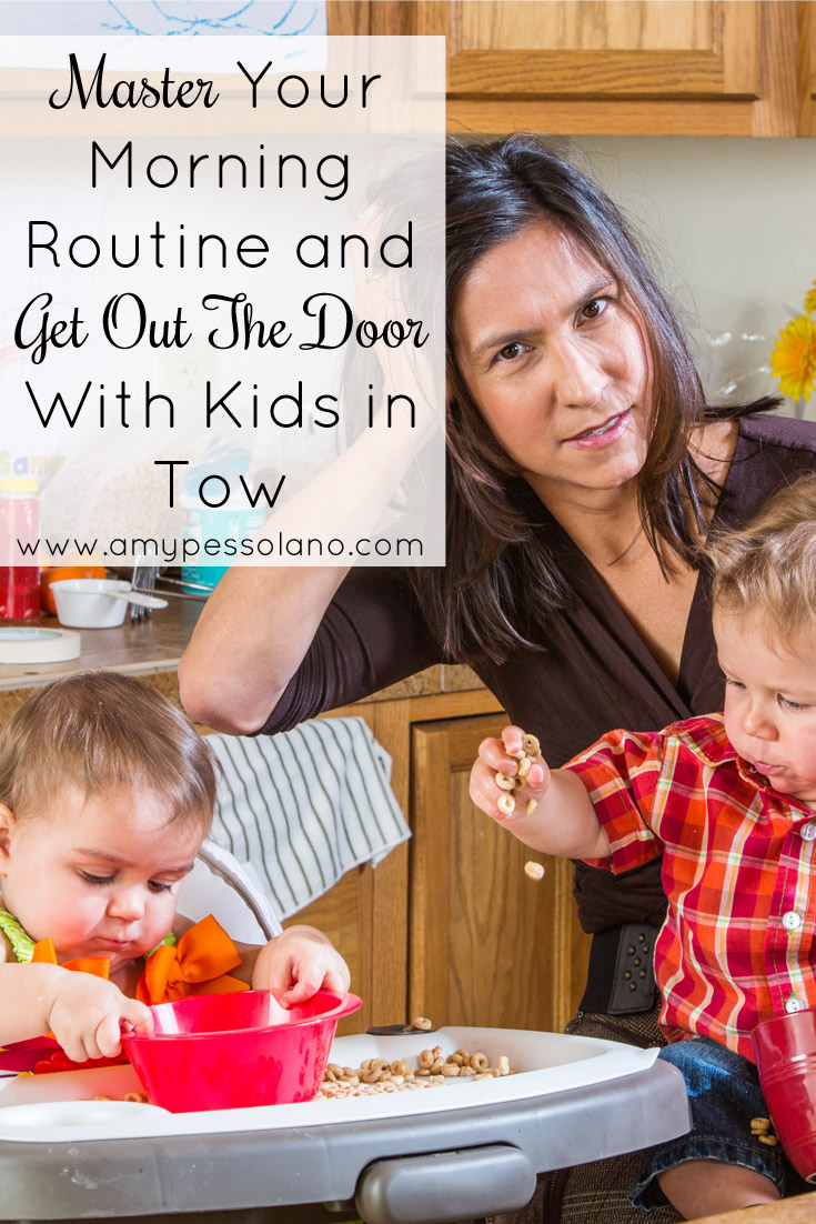 Awesome tips for taking control of your mornings and getting out the door with kids.